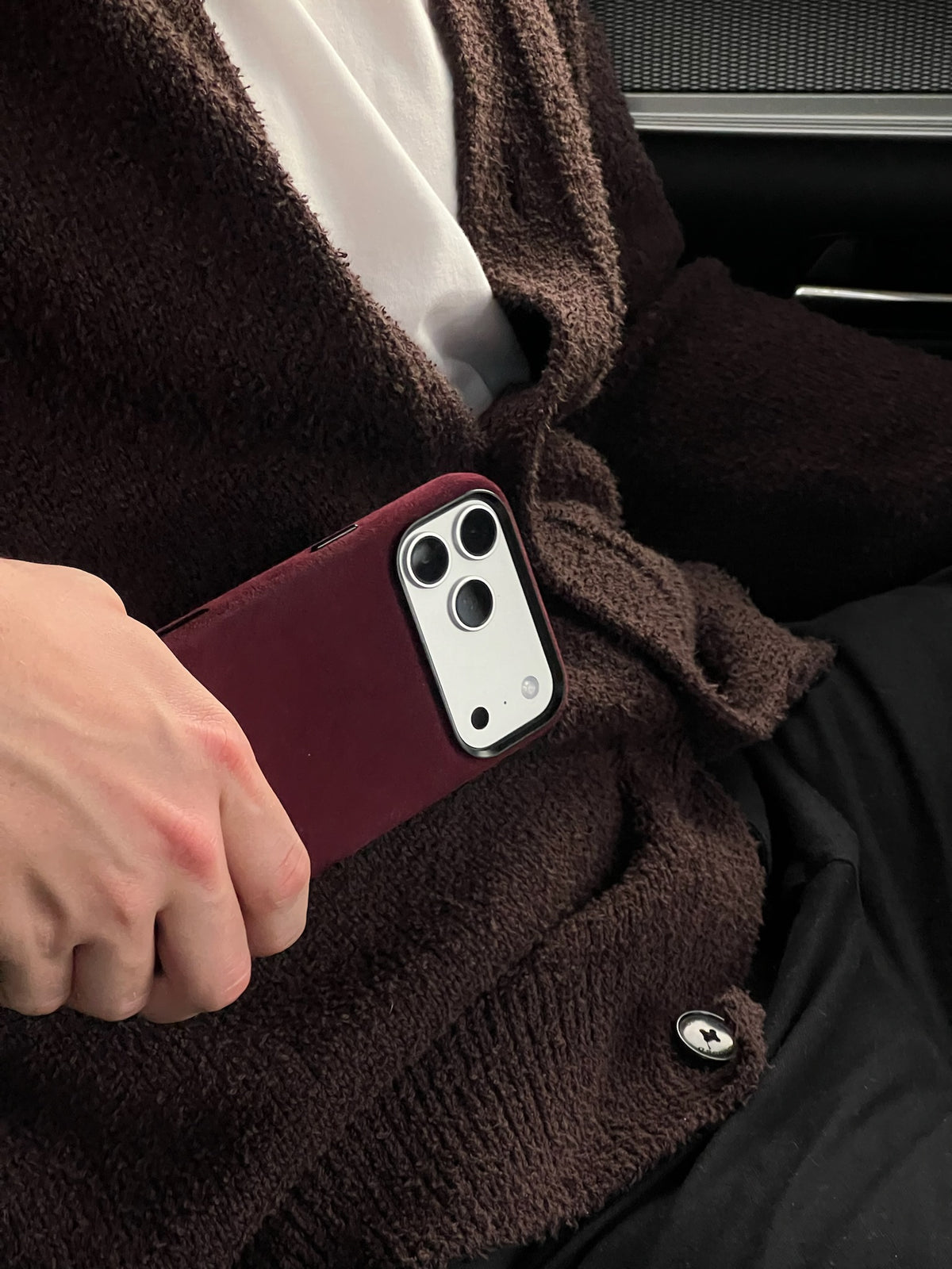 CAVE Alcantara iPhone Case